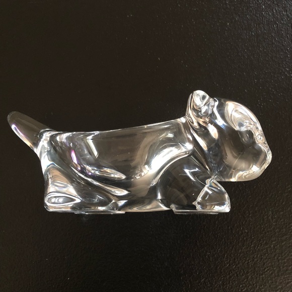 Art Vannes Crystal glass cat trinket candy holder - Picture 1 of 8